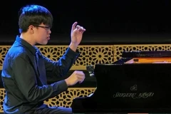 Pianist Nguyen Duc Kien at the 6th Fujairah International Piano Competition in the United Arab Emirates (UAE). (Photo: Courtesy of Nguyen Duc Kien)