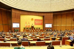 A view of the nationwide conference in Hanoi on February 25 to study, disseminate and implement the Politburo’s Resolution No. 79 and Resolution No. 80. (Photo: VNA)