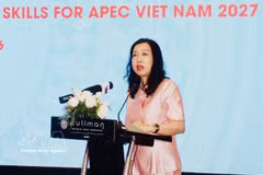 Deputy Minister of Foreign Affairs Le Thi Thu Hang speaks at the workshop on June 18. (Photo: VNA)