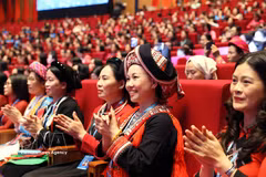 Delegates at the 14th National Congress of the Vietnam Women's Union (VWU) for the 2026–2031 term (Photo: VNA)