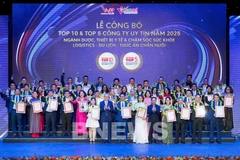 The Top 10 and Top 5 Most Reputable Companies in different sectors honoured. (Photo: VNA)