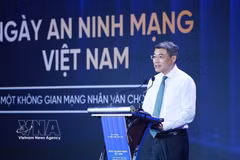 Prime Minister Le Minh Hung addresess a ceremony marking Vietnam Cybersecurity Day in Hanoi on August 6 (Photo: VNA)