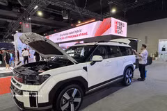 An electric vehicle on display at an auto exhibition in Kuala Lumpur, Malaysia, in June 2026. (Photo: VNA) 