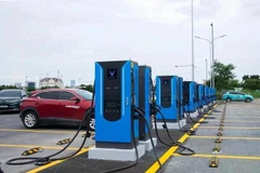 Charging stations operated by V-Green Global Charging Station Development JSC. (Photo: vietnamfinance.vn)