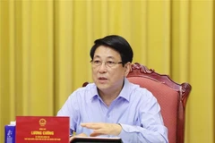 State President Luong Cuong speaks at the working session on October 15. (Photo: VNA)