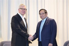 Vietnamese Prime Minister Pham Minh Chinh (R) meets with Borje Ekholm, President and CEO of Ericsson on June 13, 2025. (Photo: VNA)