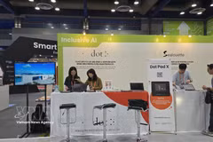 The booth of Dot Inc. at the Smart Tech Show 2026 in Seoul. (Photo: VNA)