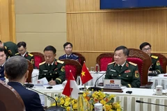 Deputy Minister of National Defence Sen. Lt. Gen. Hoang Xuan Chien speaks at the 16th Vietnam – Singapore Defence Policy Dialogue in Da Nang city on October 28. (Photo: VNA)
