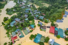 Widespread flooding in Tuyen Quang province (Photo: VNA)