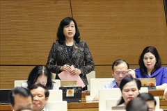 Minister of Health Dao Hong Lan speaks at the National Assembly meeting on June 18. (Photo: VNA)