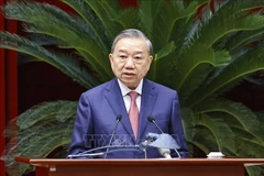 Party General Secretary To Lam speaks at the 15th meeting of the 13th Party Central Committee. (Photo: VNA)