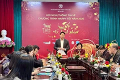 Deputy Director of the Hanoi Tourism Department Nguyen Tran Quang announces the event at a conference on January 21. (Photo: chinhphu.vn)