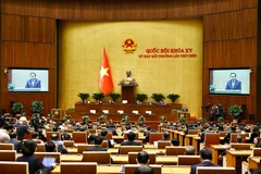 National Assembly Chairman Tran Thanh Man addresses the closing of the NA's ninth extraordinary session (Photo: VNA)