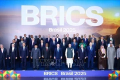 Prime Minister Pham Minh Chinh and heads of delegations attending the 2025 BRICS Summit pose for a group photo (Photo: VNA)