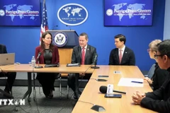 A view of the US Department of Agriculture’s meeting with foreign press in New York. (Photo: VNA)