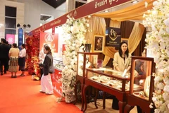 Booths at Lao Gold Festival 2025 (Photo: VNA)