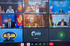 The virtual meeting was convened by Malaysia as ASEAN Chair in 2025. (Photo: Ministry of Foreign Affairs)