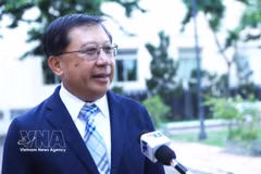 Lao Deputy Minister of Education and Sports Kingmano Phommahaxay (Photo: VNA)