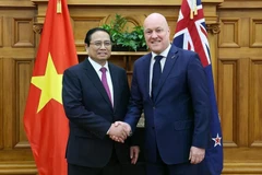 Prime Minister Pham Minh Chinh (L) and his counterpart from New Zealand Christopher Luxon (Photo: VNA)