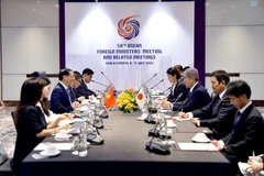 At the meeting between Deputy Prime Minister and Minister of Foreign Affairs Bui Thanh Son and Japanese FM Iwaya Takeshi (Photo: The Ministry of Foreign Affairs)