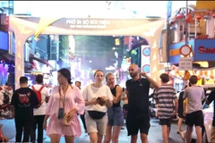 Bui Vien Walking Street in HCM City is a popular nighttime destination for international visitors. (Photo: VNA)