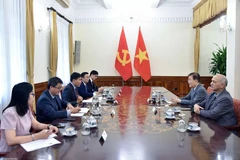 The two ICAPP leaders praise the Communist Party of Vietnam (CPV)'s contributions as a member of the ICAPP Standing Committee over the past two decades (Photo: baoquocte.vn)