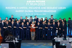 Delegations attending the ASEAN Future Forum 2025 in Hanoi (Photo: VNA)