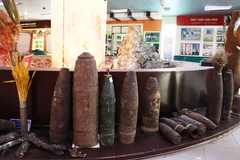The mine action exhibition centre in Nam Dong Ha ward, Quang Tri province. (Photo: VNA)