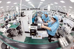 Production at Khvatec Thai Nguyen Co., Ltd. in Yen Binh Industrial Park, Thai Nguyen province. (Photo: VNA)