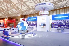 The Vietnam News Agency’s booth at the exhibition themed “80-Year Journey of Independence – Freedom – Happiness”. (Photo: VNA)