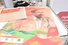 Publications about the Vietnamese revolution and President Ho Chi Minh are displayed at Granma–Rebelde int'l press festival. (Photo: VNA)