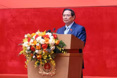 Prime Minister Pham Minh Chinh addressing the conference (Photo: VNA)