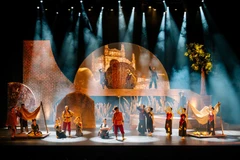 The musical drama “Chi Pheo’s Dream” is a notable performing arts success, maintaining a regular performance schedule over the past year. (Photo: VietnamPlus)