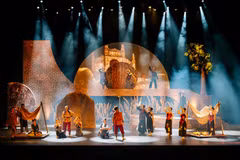 The musical drama “Chi Pheo’s Dream” is a notable performing arts success, maintaining a regular performance schedule over the past year. (Photo: VietnamPlus)