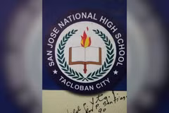 The school seal of San Jose National High School in Tacloban City. (Photo: Courtesy of the school)