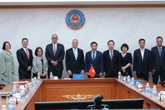 Finance Minister Nguyen Van Thang holds a working session with an HSBC delegation led by Group CEO Georges Elhedery on March 29, 2026. (Photo: Ministry of Finance)