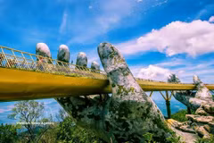 The Cau Vang (Golden Bridge) in the central city of Da Nang. (Photo: VNA)