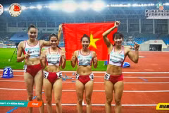 Vietnam’s women’s 4x400m relay team won the gold medal at the 2026 Asian Relay Championships. (Photo: Vietnam Athletics Federation)