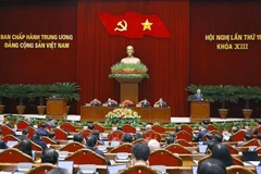 An overview of the 13th Party Central Committee's 15th meeting. (Photo: VNA)