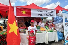 The Vietnamese stall at Petro Sem Fronteiras in Angola (Photo: VNA)