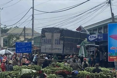 The scene of the accident in Quang Tri on September 17 morning (Photo: VNA)