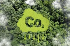 The exchange of greenhouse gas emission quotas and carbon credits is conducted on the domestic carbon credit exchange through the carbon trading system, which is interconnected with the national registration system. (Photo congly.vn)