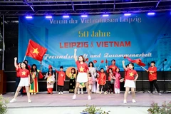 A performance at the "Vietnam Cultural Days" in Leipzig city (Photo: VNA)