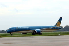  A plane of the Vietnam Airlines. (Photo: VNA)