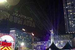 People celebrate the New Year 2026 in Jakarta. (Photo: Xinhua/VNA)