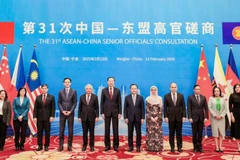 Participants pose for a group photo at the 31st ASEAN-China Senior Officials’ Consultation in China's Ningbo city on February 13, 2025. (Photo: https://asean.org/)