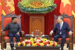 Party General Secretary To Lam receives Sri Lankan President Anura Kumara Dissanayaka during his state visit to Vietnam and attendance at the United Nations Day of Vesak, on May 4, 2025. (Photo: VNA)