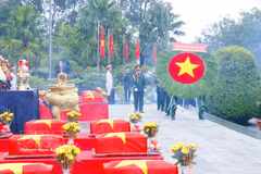 A reception, memorial and burial ceremony for the martyrs is scheduled to be held at the Nghi Loc Martyrs’ Cemetery in Dong Loc commune, Nghe An province, on May 20. (Illustrative photo: VNA)