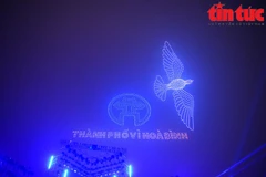 The drone light show will form part of an artistic programme “Ruc ro Thang Long 2025” (Brilliant Thang Long 2025) (Illustrative photo: VNA)