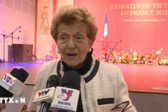 French Honorary Senator Hélène Luc (Photo: VNA)